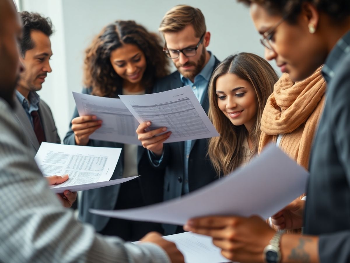 Discuții despre politici fiscale între cetățeni diversificați.