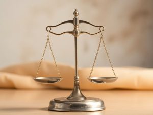 Balanta justitiei pe fundal abstract