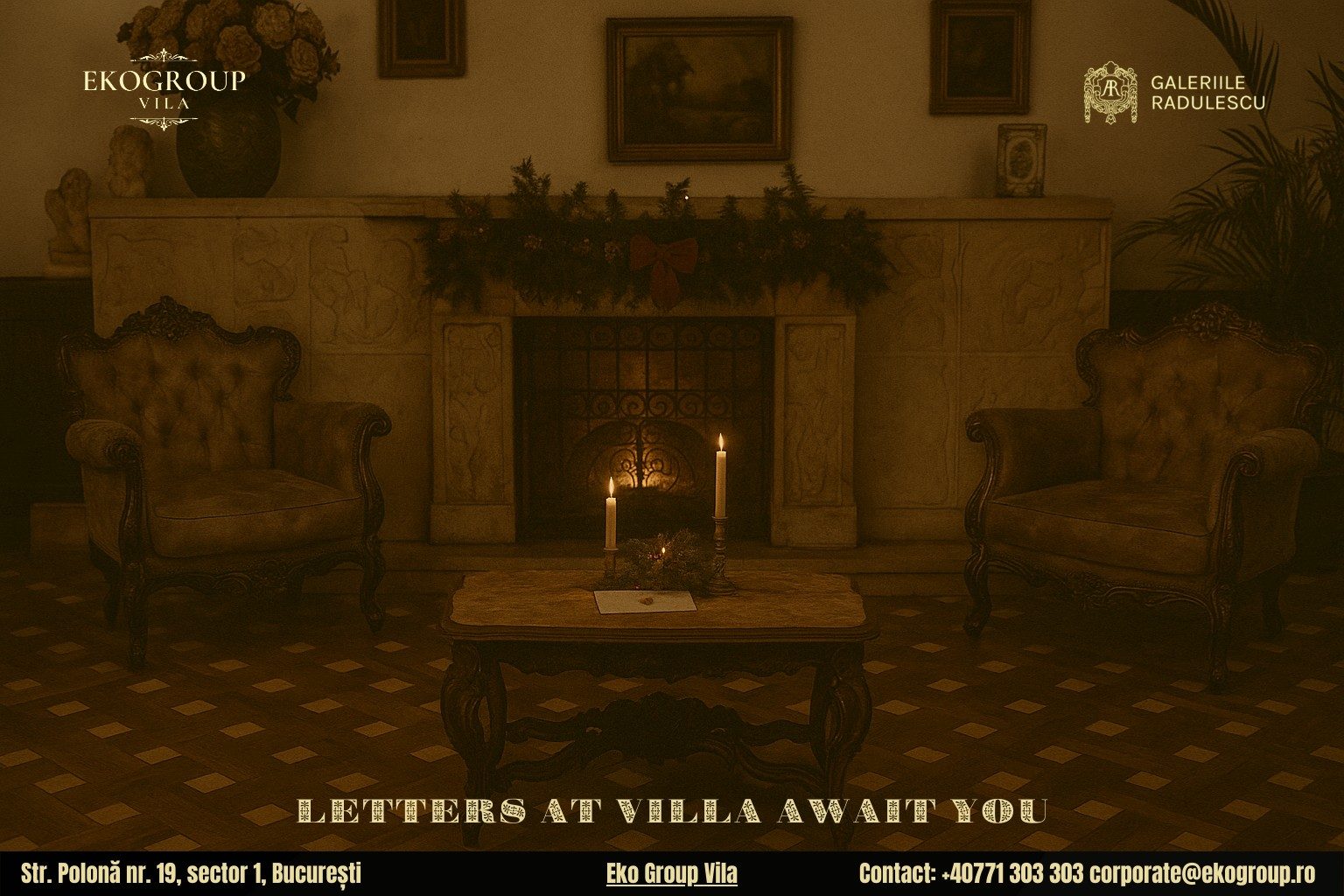 Scrisoare de Crăciun: O Călătorie Nostalgică în Magia Crăciunului anilor ’30 la Eko Group Vila